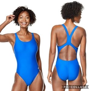 Powerflex speedo swimsuit size 12 royal blue